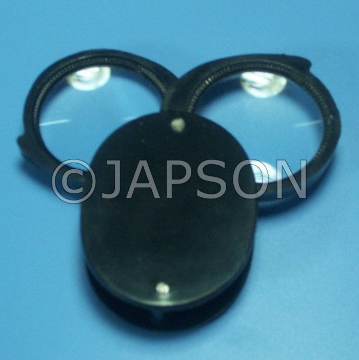 Pocket Magnifier with Unbreakable Plastic Frame - Single, Double and Triple Pocket Magnifier with Unbreakable Plastic Frame - Single, Double and Triple